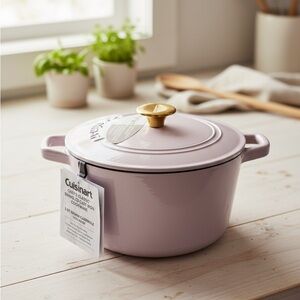 Cuisinart Pastel Purple Dutch Oven with Gold Knob